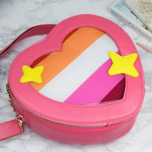 Load image into Gallery viewer, PREORDER Lesbian Pride Heart Emoji Ita Bag