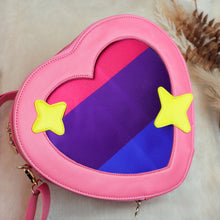 Load image into Gallery viewer, Bisexual Pride Heart Emoji Ita Bag