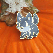 Load image into Gallery viewer, MINI MYTHOS: Fenrir Hard Enamel Pin Chibi Wolf Norse Mythology