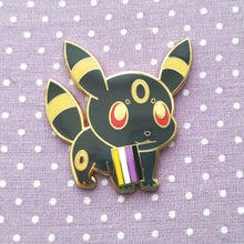 Load image into Gallery viewer, Umbreon Nonbinary/Asexual/Bisexual Pride Flag Hard Enamel Pin