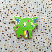 Load image into Gallery viewer, Espeon Asexual/Demisexual/Nonbinary Pride Flag Hard Enamel Pin