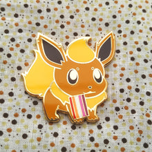 Load image into Gallery viewer, Flareon Lesbian/Transgender/Aromantic Pride Flag Hard Enamel Pin