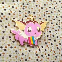 Load image into Gallery viewer, Vaporeon Bisexual/Pansexual/Genderqueer Pride Flag Hard Enamel Pin