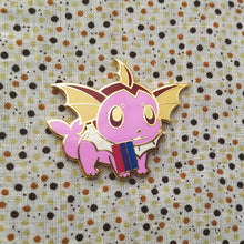 Load image into Gallery viewer, Vaporeon Bisexual/Pansexual/Genderqueer Pride Flag Hard Enamel Pin
