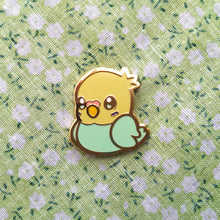 Load image into Gallery viewer, Budgie Chibi Bird Hard Enamel Pin Parrot Parrotlet Budgerigar Borb