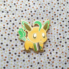 Load image into Gallery viewer, Leafeon Aromantic/Lesbian/Transgender Pride Flag Hard Enamel Pin