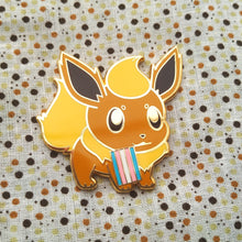 Load image into Gallery viewer, Flareon Lesbian/Transgender/Aromantic Pride Flag Hard Enamel Pin