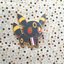 Load image into Gallery viewer, Umbreon Nonbinary/Asexual/Bisexual Pride Flag Hard Enamel Pin