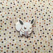 Load image into Gallery viewer, Eevee Rainbow/Intersex Pride Flag Hard Enamel Pin