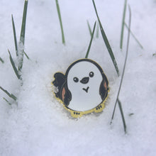 Load image into Gallery viewer, Long-Tailed Tit Simaenaga Bird Hard Enamel Pin