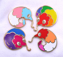 Load image into Gallery viewer, Worm on a String LGBT+ Pride Enamel Pin