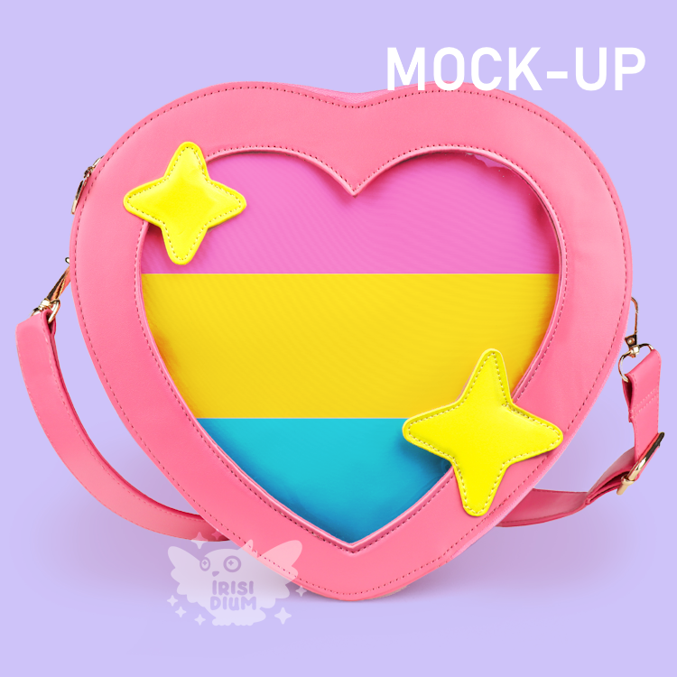 PREORDER Pansexual Pride Heart Emoji Ita Bag