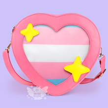 Load image into Gallery viewer, Transgender Pride Heart Emoji Ita Bag
