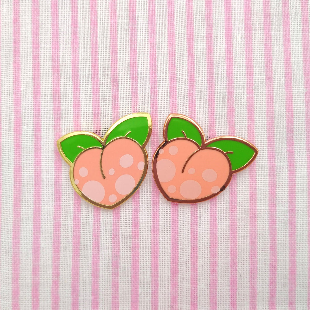 Pecha Berry Pokemon Hard Enamel Mini Pin | Pink Peach Cute Kawaii