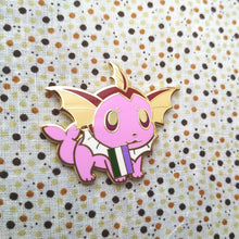 Load image into Gallery viewer, Vaporeon Bisexual/Pansexual/Genderqueer Pride Flag Hard Enamel Pin
