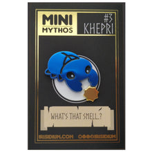 Load image into Gallery viewer, MINI MYTHOS: Khepri Scarab Enamel Pin - Egyptian Mythology
