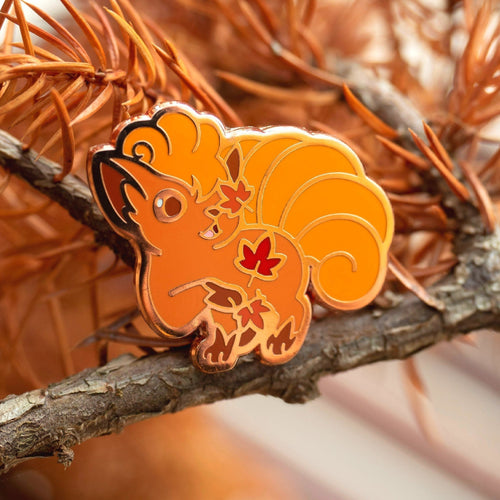 Vulpix Enamel Pin | Pokemon Autumn Fox Badge